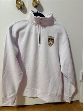 Lehigh White Quarter-Zip Sweatshirt